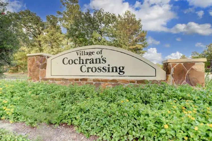 Village of Cochran's Crossing entrance monument in The Woodlands